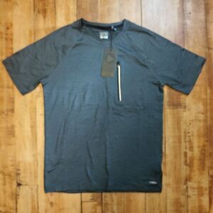 Motion size small mens athletic dri fit shirt sleeve shirt gray new athlesiure